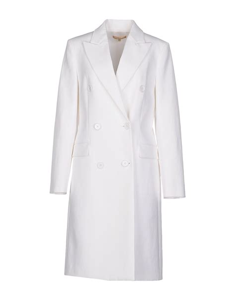 white jacket michael kors|Michael Kors jacket women overcoat.